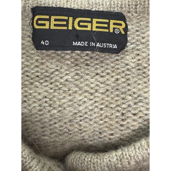 Geiger Tirol Austrian folk Dirndl Wool-Mohair Blend Cardigan Sweater Jacket 40 - Picture 4 of 4